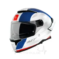 Мотошолом MT Thunder 4 Treads C7 White/Blue/Red XL